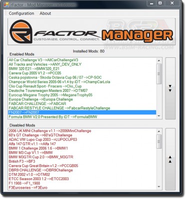 rFactor Mod Manager 1.0